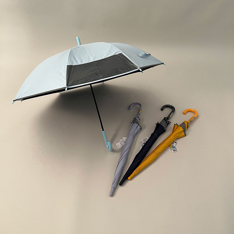 晴雨兼用学童55cm1コマ透明ジャンプ傘