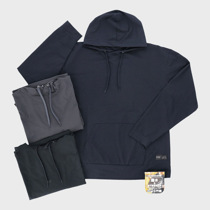 紳士撥水ストレッチプルパーカー