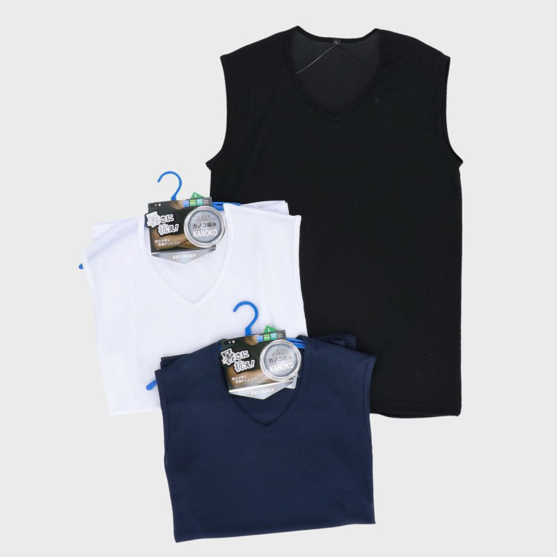 紳士カノコDRYサーフV首Tシャツ