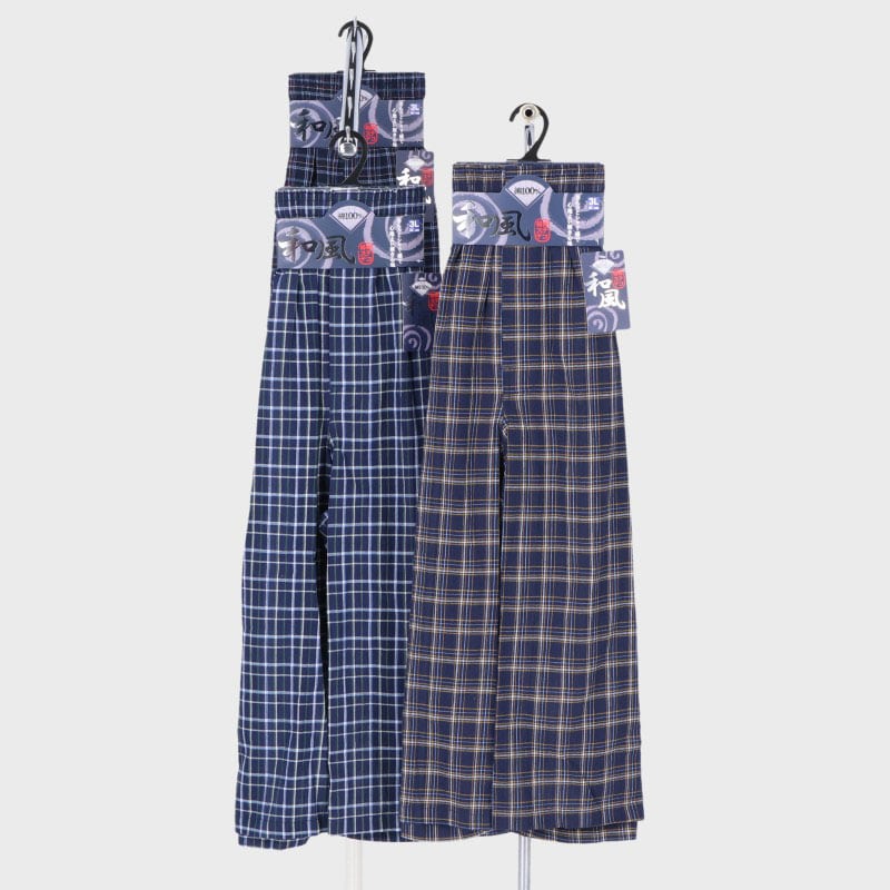 紳士楊柳先染め大寸ステテコ