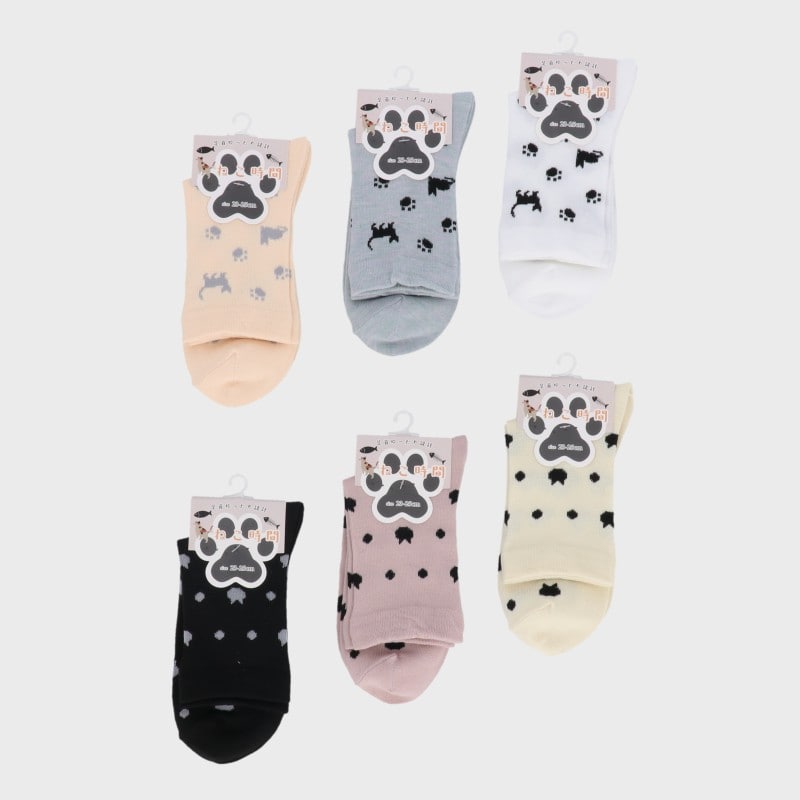 婦人クルーソックス(ねこ時間)