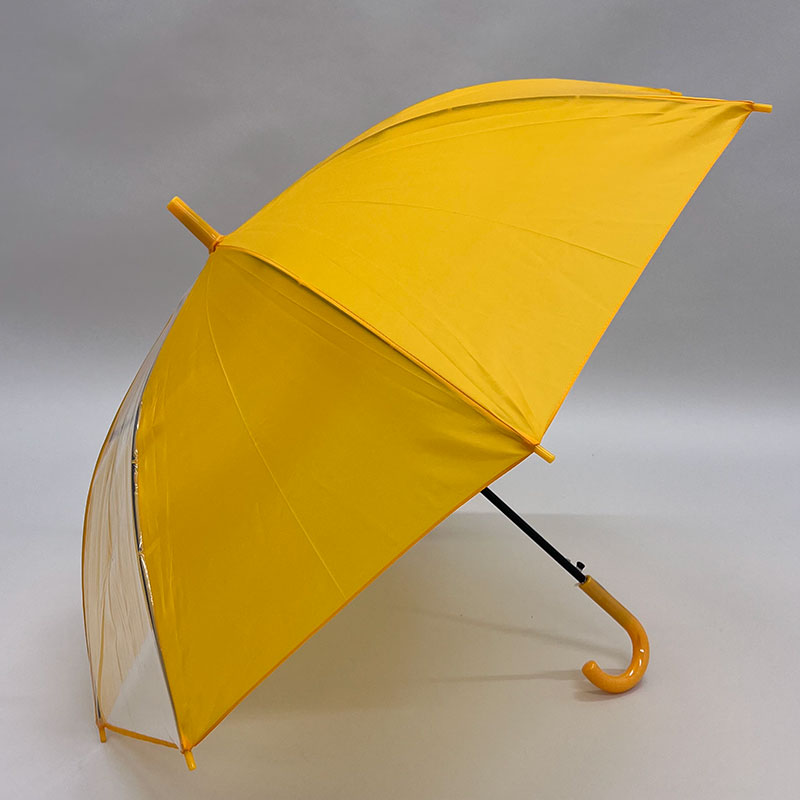 学童黄色1コマ透明55cm傘