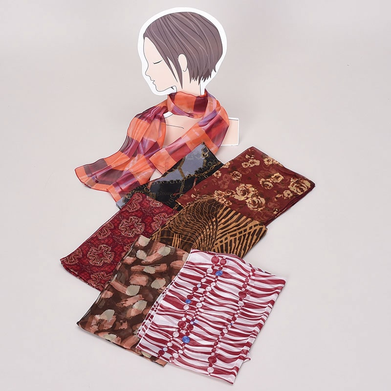 ロングプリントスカーフ