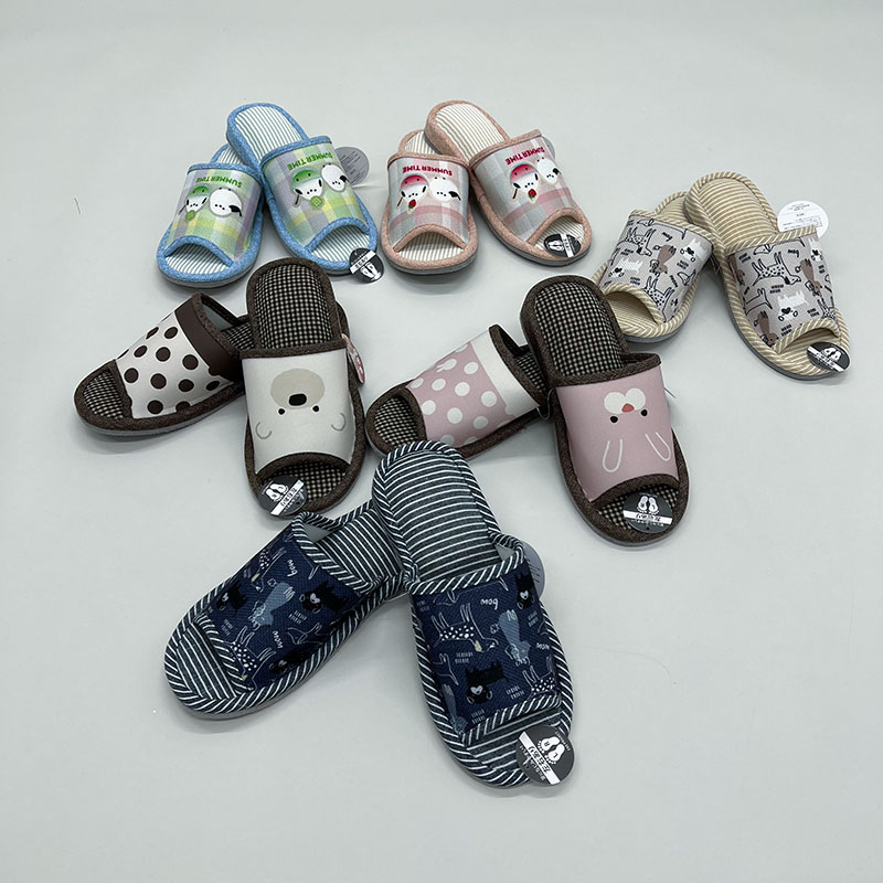 婦人低反発アニマルスリッパアソート