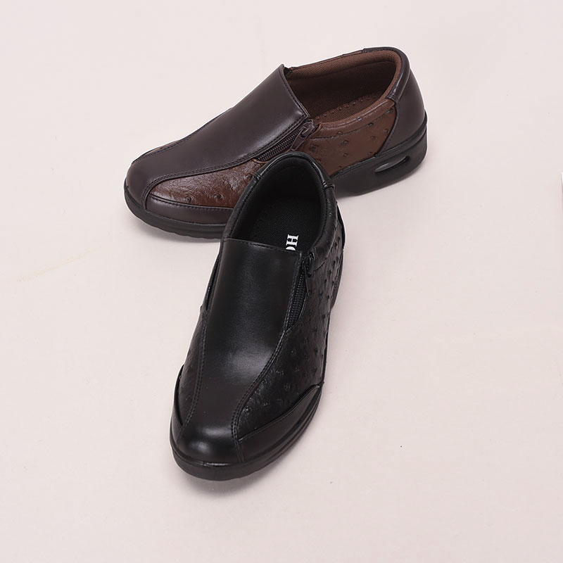 婦人オーストリッチエアー入スリッポンシューズ