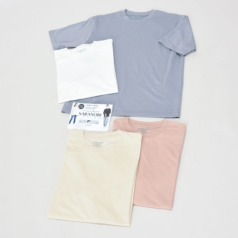 紳士5分袖CVCソフトTシャツ(カラー)