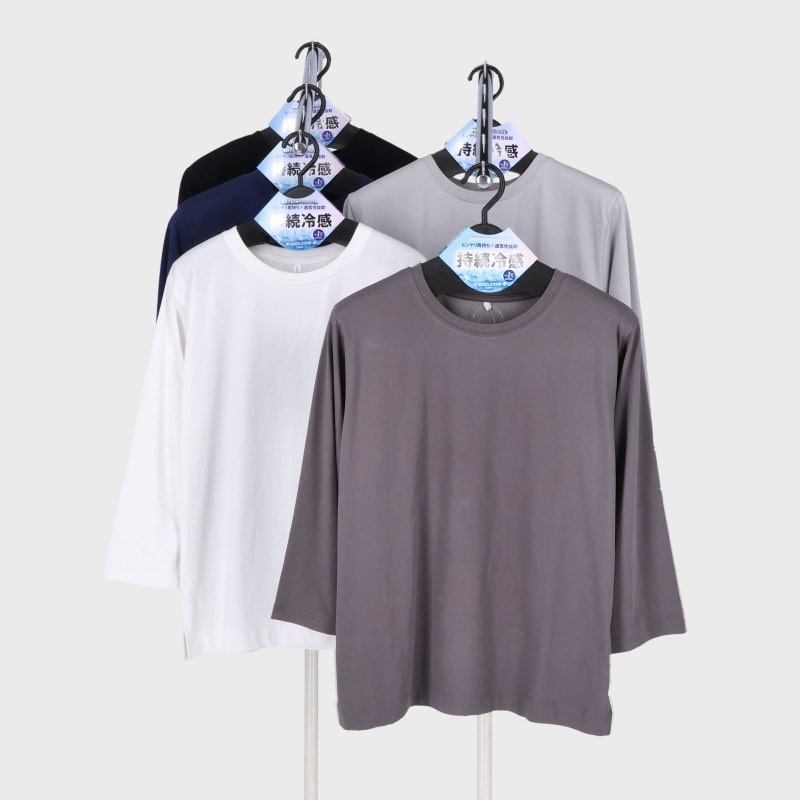 婦人7分袖持続冷感Tシャツ