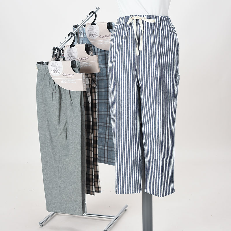 婦人綿100%サブリナパンツ