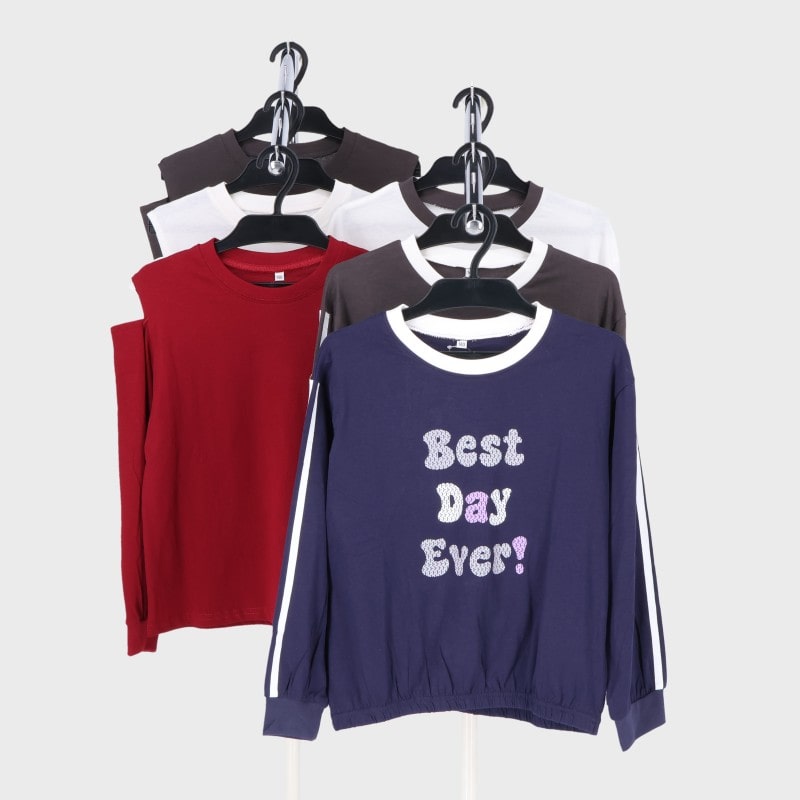 女児合寸長袖Tシャツ2柄