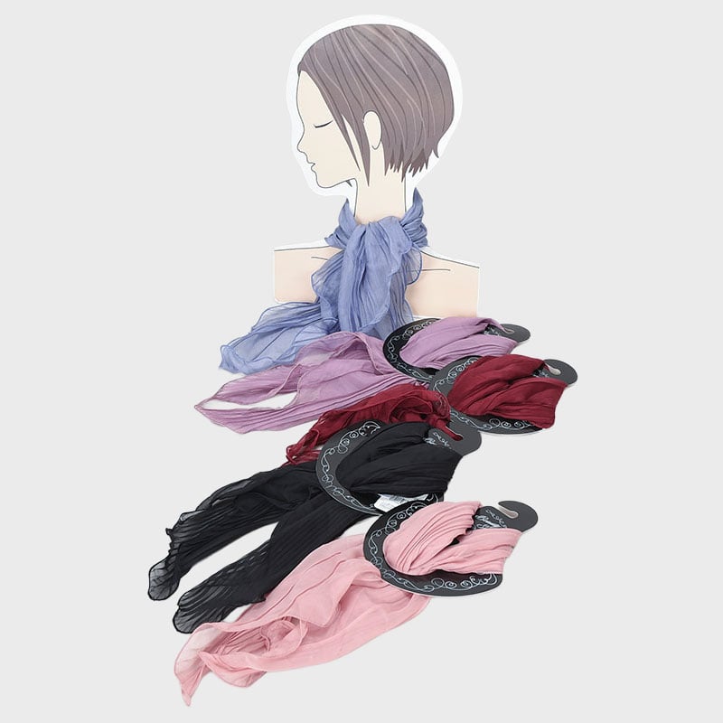 フリルプリーツスカーフ