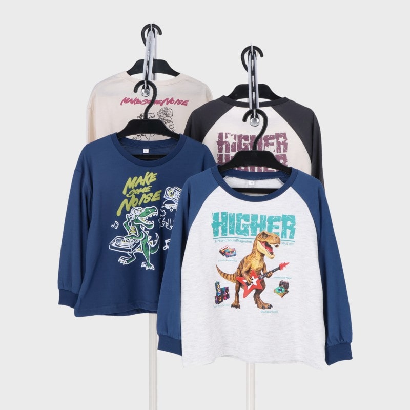 男児小寸長袖Tシャツ2柄