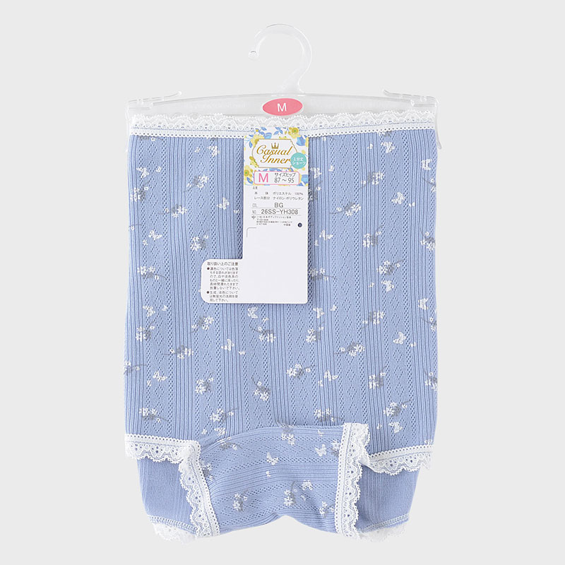 婦人パターンメッシュ1分丈ペアショーツ