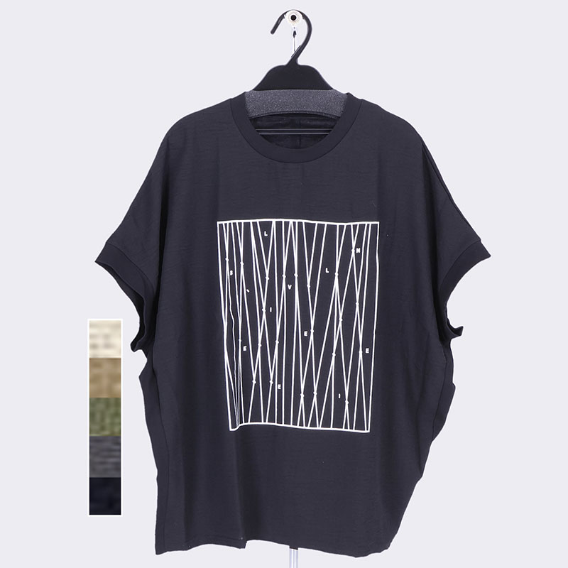 婦人前身プリント切り替えドルマンT