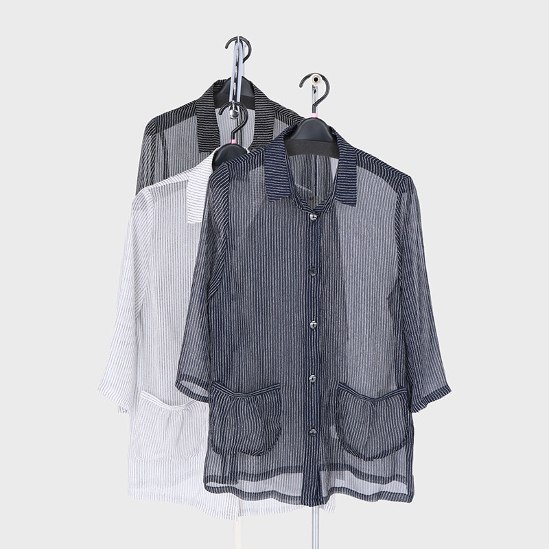 婦人7分袖プリントブラウス