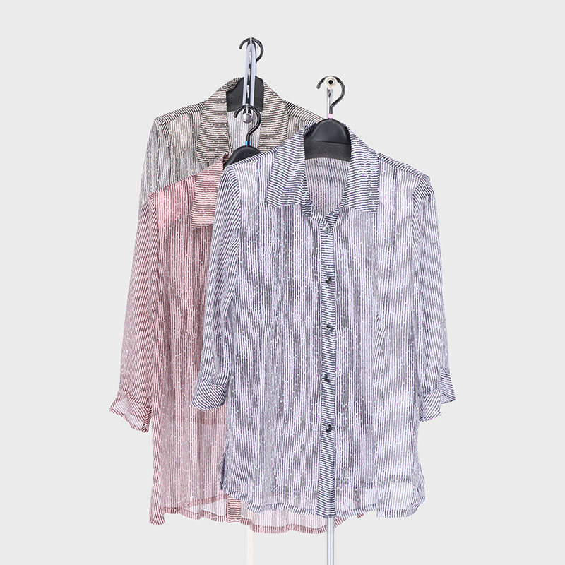 婦人7分袖プリントブラウス