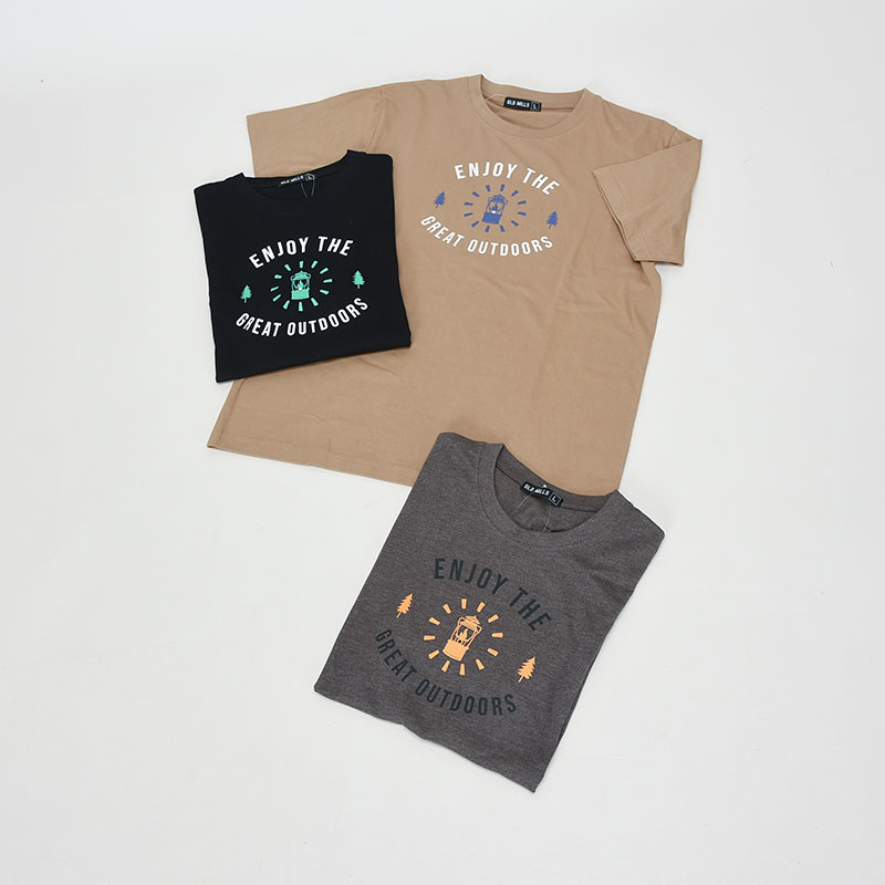 紳士半袖アウトドア柄Tシャツ4