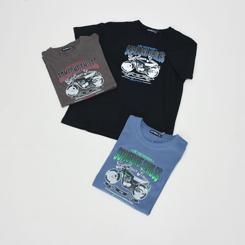 紳士半袖ヴィンテージ柄Tシャツ3