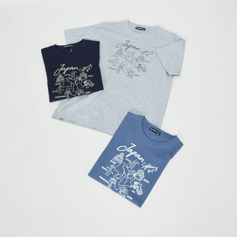 紳士大寸半袖和柄Tシャツ8