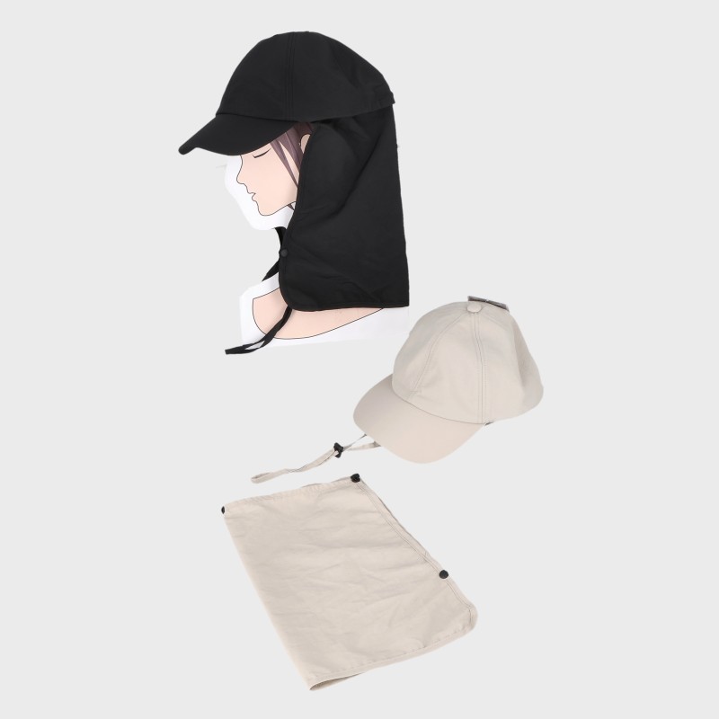 接触冷感サンシェードキャップ