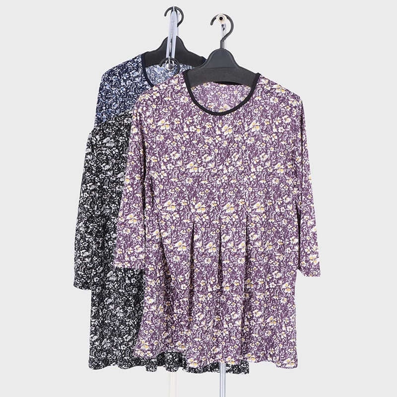 婦人プリント5枚はぎチュニック