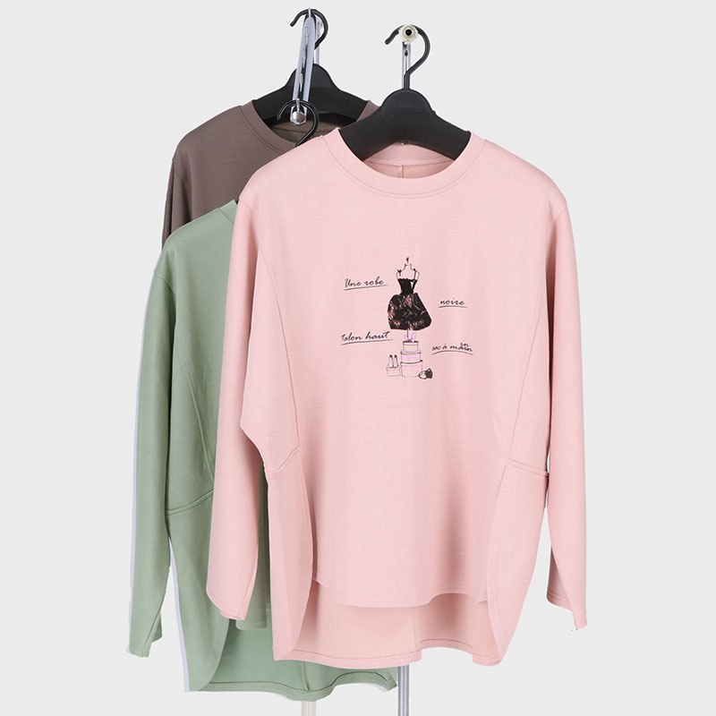 婦人ダンボールプリントTシャツ