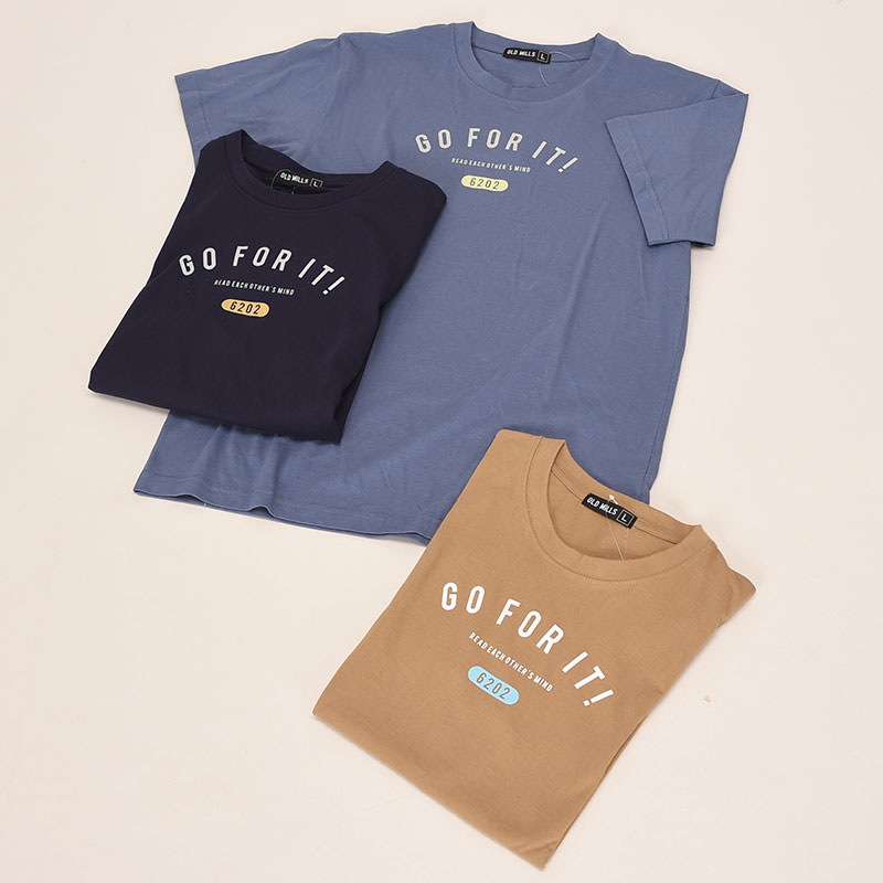 紳士半袖シンプルロゴTシャツ1