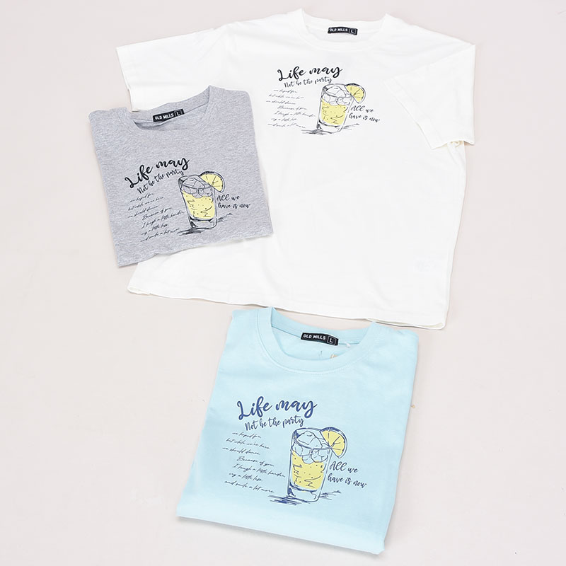 紳士半袖モチーフ柄Tシャツ1