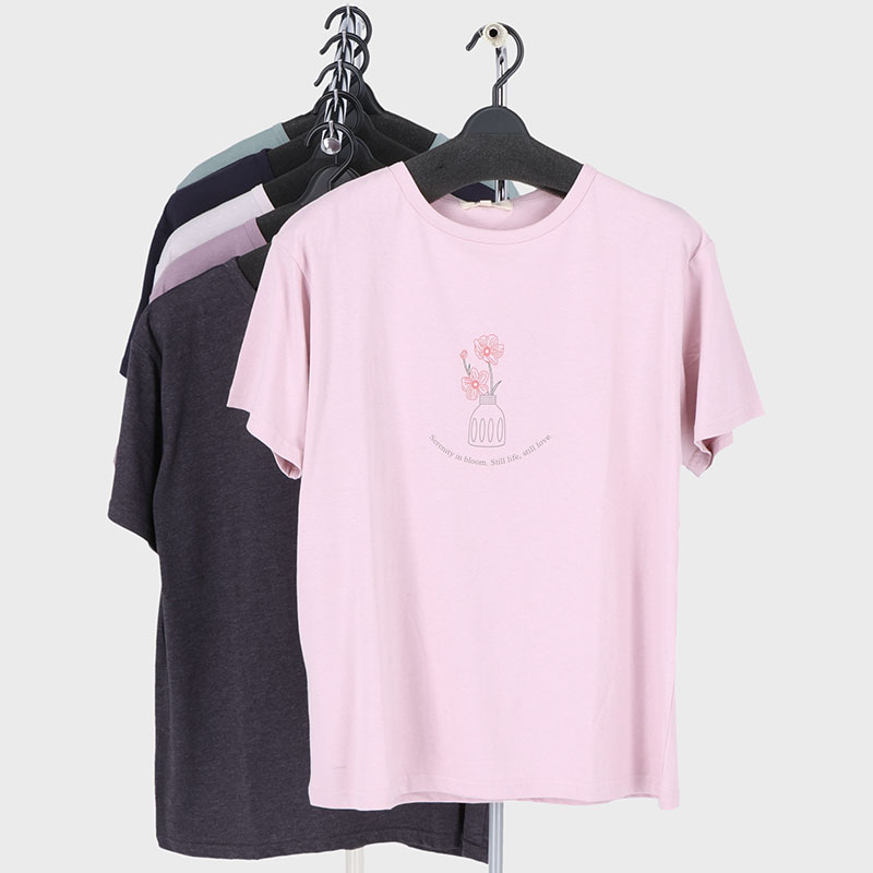 婦人半袖プリントTシャツ2柄