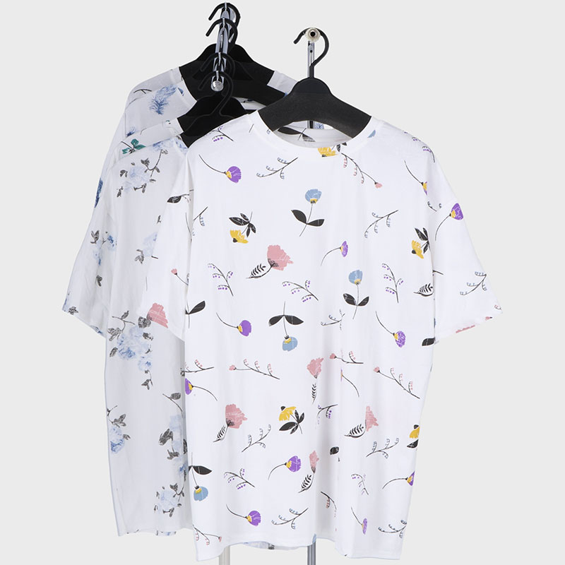 婦人3LプリントTシャツ