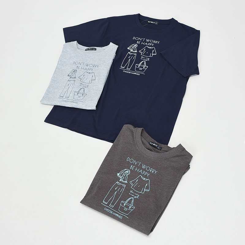紳士半袖イラスト柄Tシャツ2