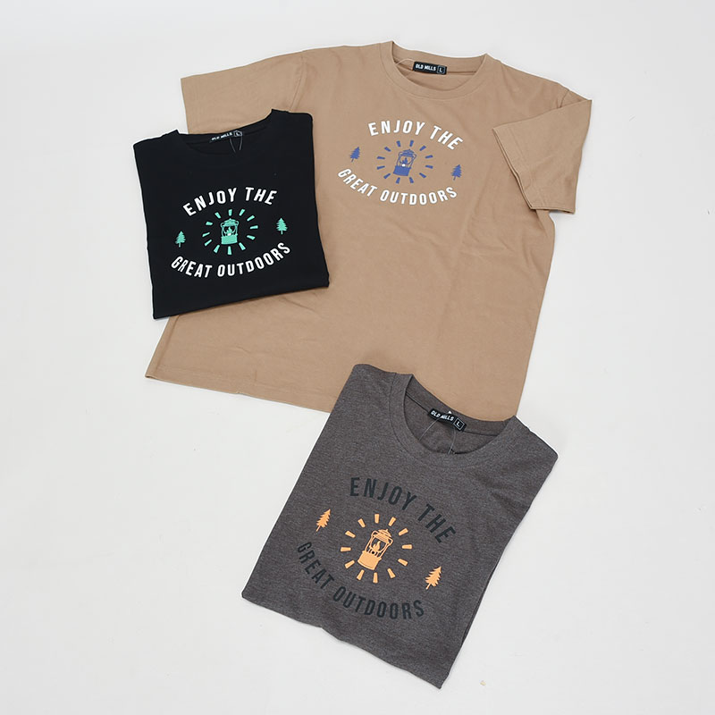 紳士半袖アウトドア柄Tシャツ4