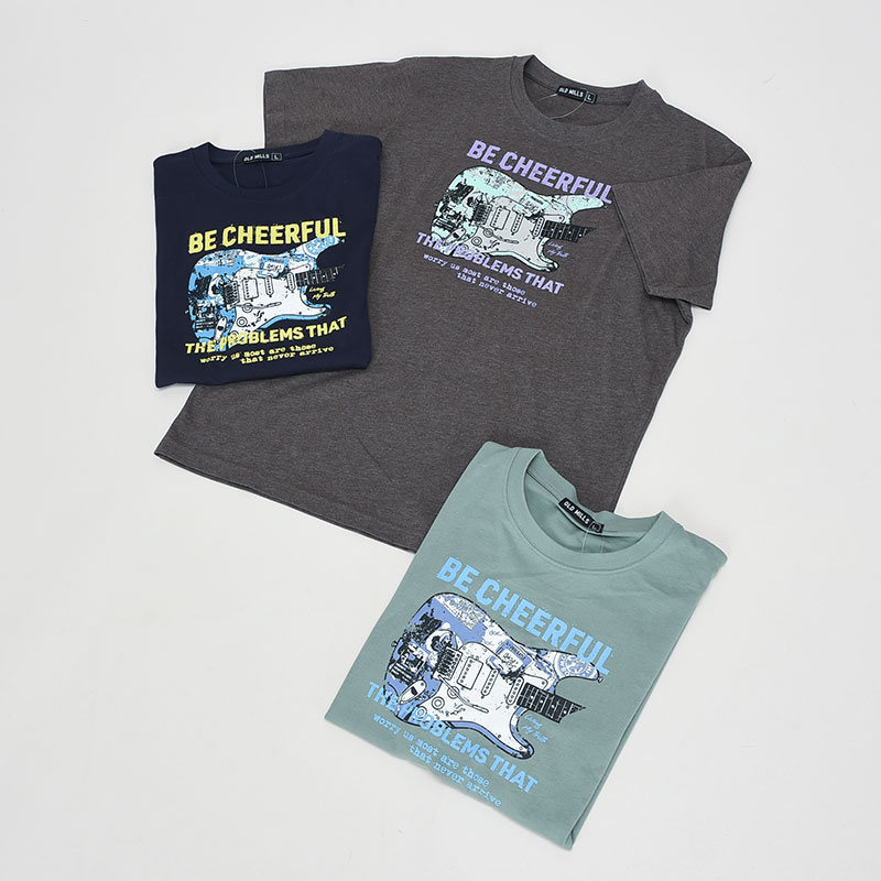 紳士半袖ヴィンテージ柄Tシャツ4