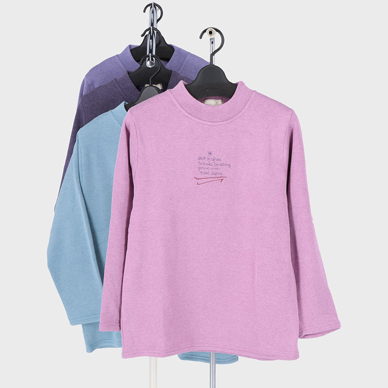 婦人裏起毛刺しゅうトレーナー