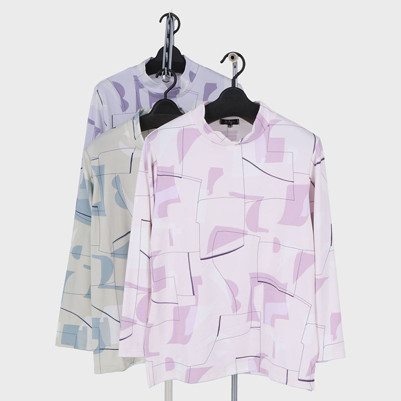 婦人裏起毛プリントTシャツ