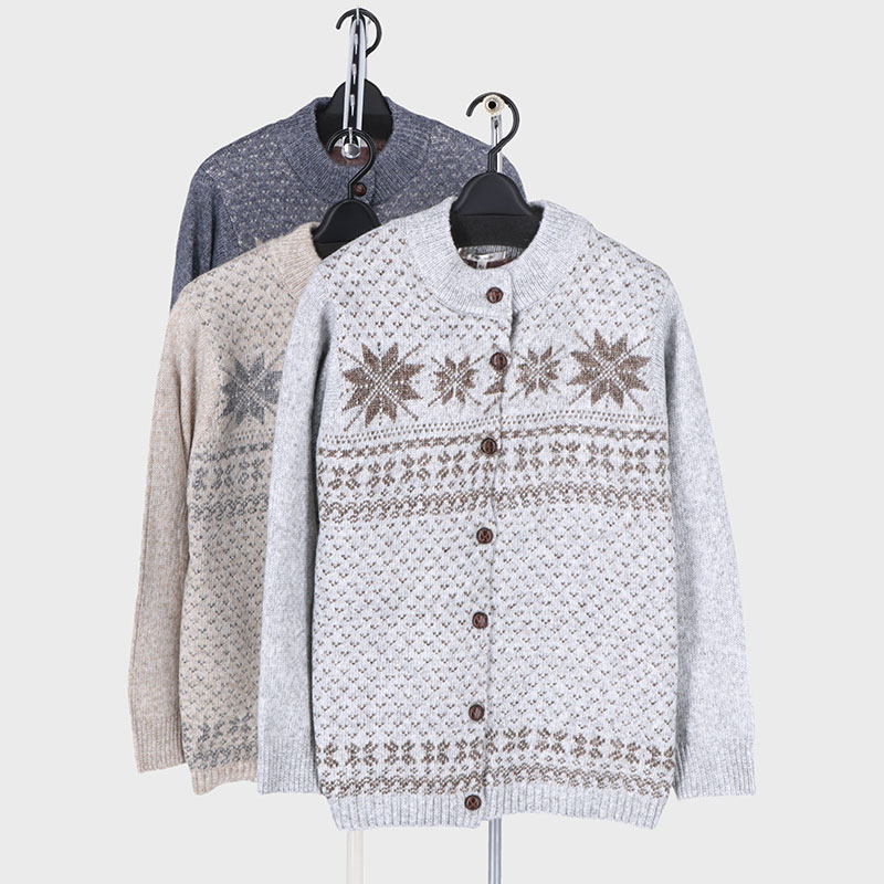 婦人裏地付きニットカーディガン