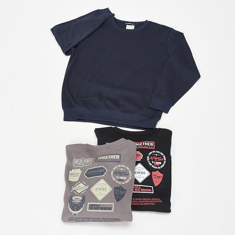 紳士大寸裏起毛クルートレーナーアメカジ2