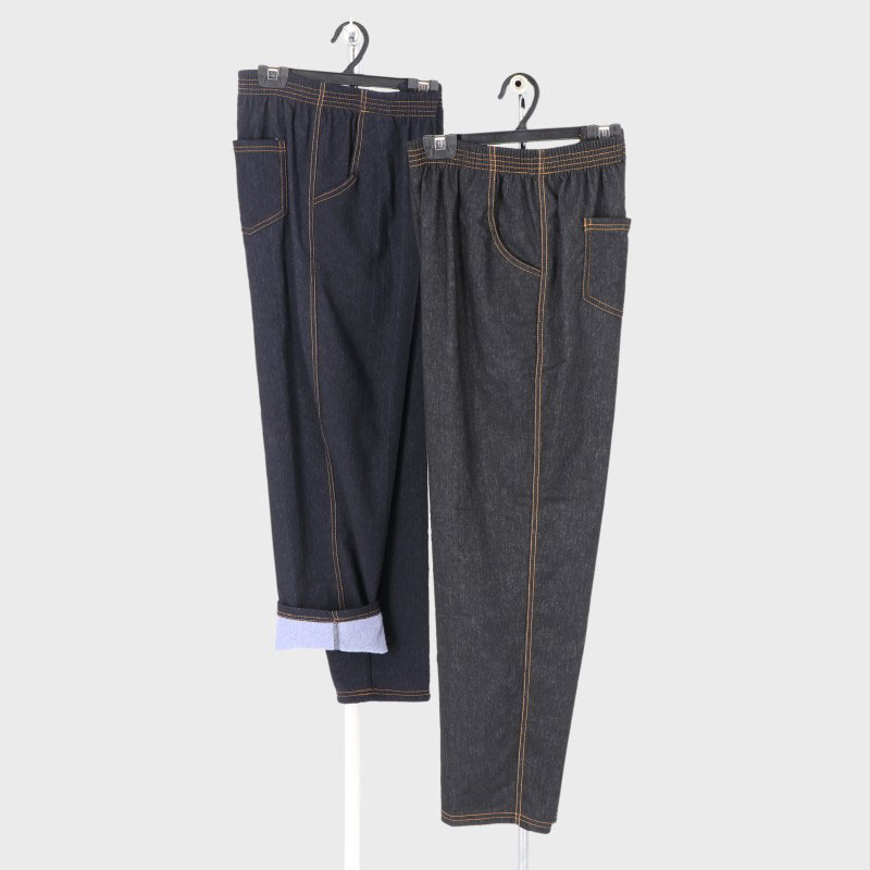 婦人裏起毛デニム4ポケパンツ