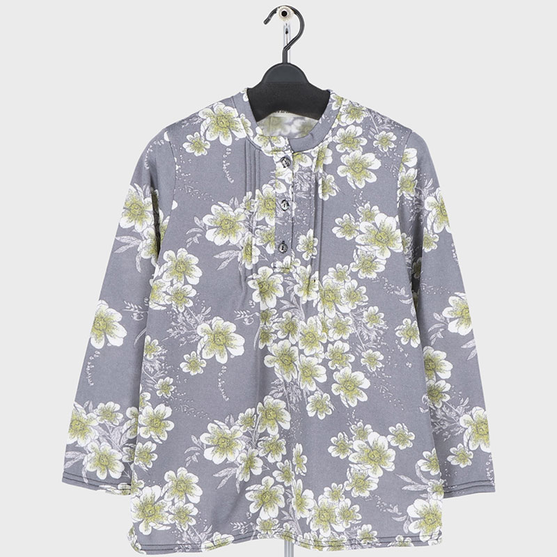 婦人裏起毛ピンタックTシャツ
