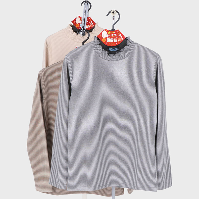 婦人両面起毛ストレッチTシャツ