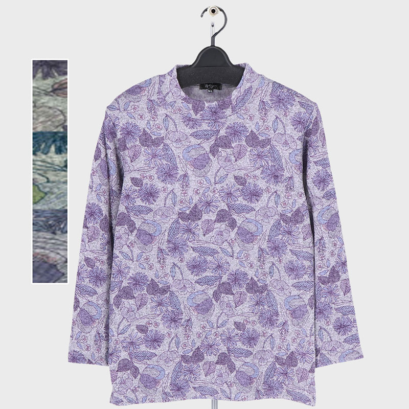 婦人裏起毛ニットソーTシャツ
