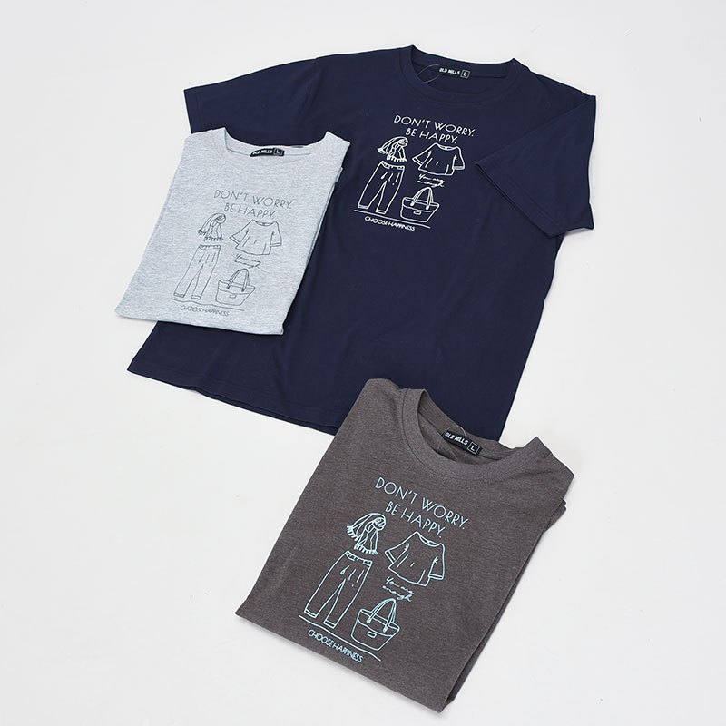 紳士半袖イラスト柄Tシャツ2
