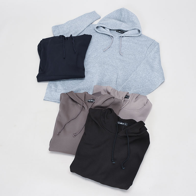 紳士大寸裏起毛無地プルパーカー