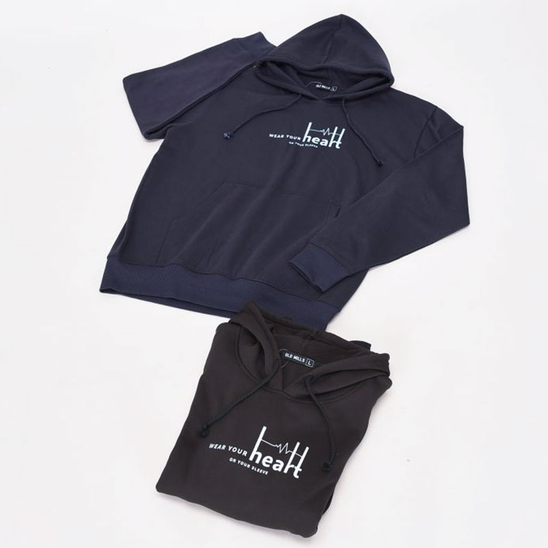 紳士大寸裏起毛プルパーカーシンプル柄1