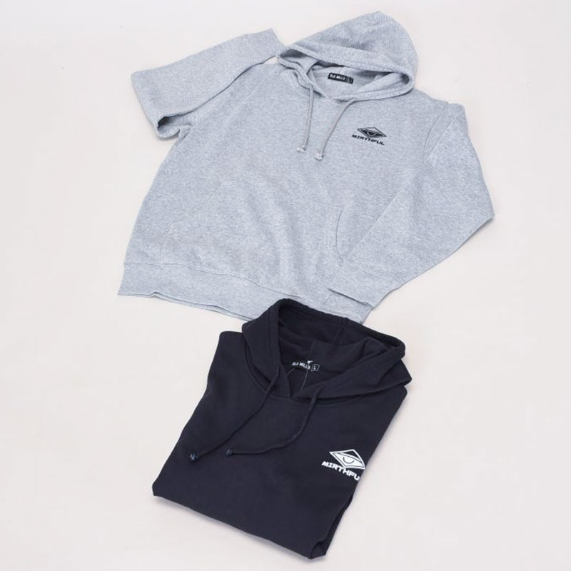 紳士大寸裏起毛プルパーカーシンプル柄2