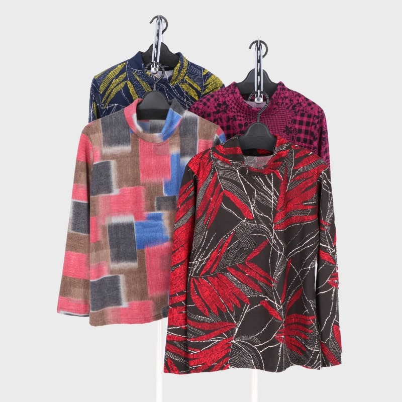 婦人起毛プリントTシャツ