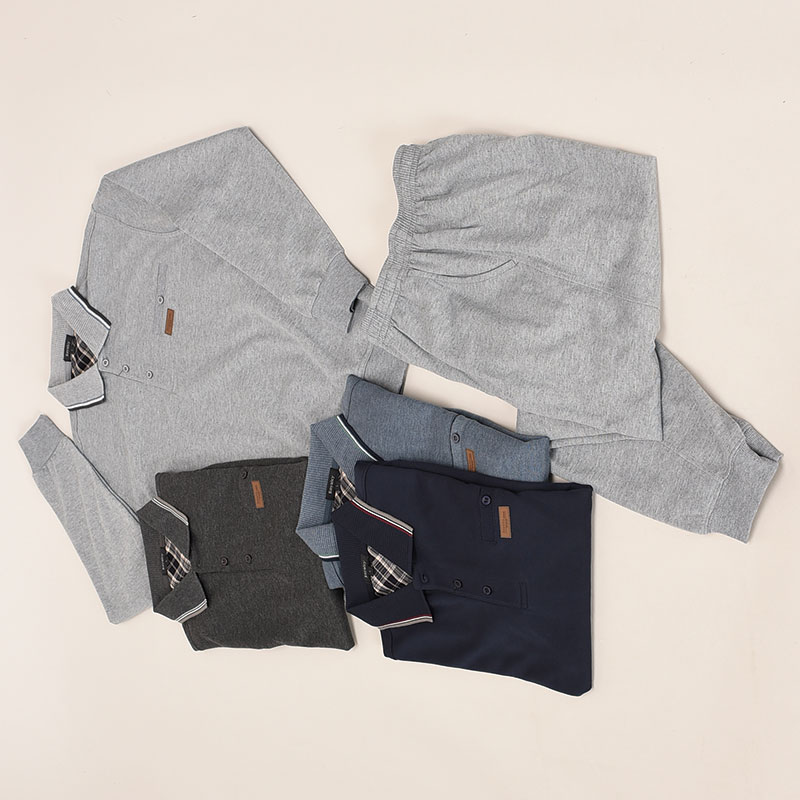 紳士大寸ダンボール無地ポロスーツ