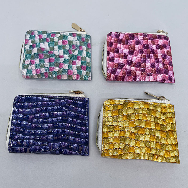 ステンドグラスレザーミニ財布