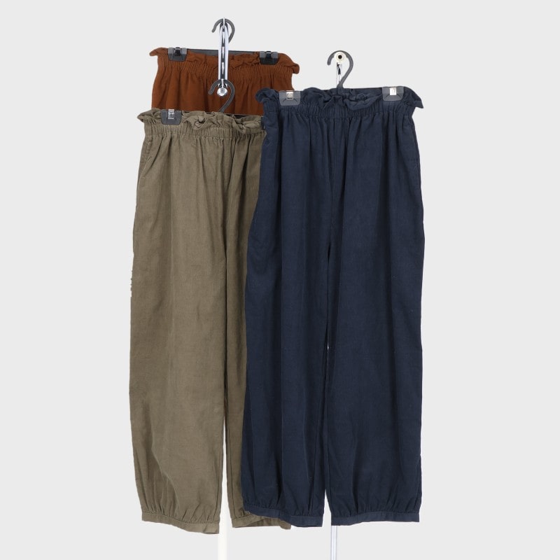 婦人コーデュロイバルーンパンツ