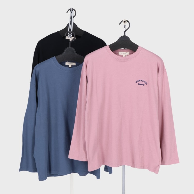 婦人長袖刺繍入りTシャツ A