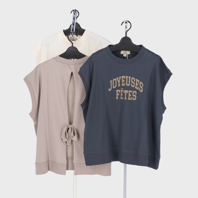 婦人裏毛デザインベスト